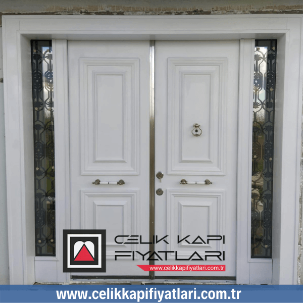 Beyaz Çift kanat Villa Kapısı Fiyatları İstanbul Villa Kapısı modelleri