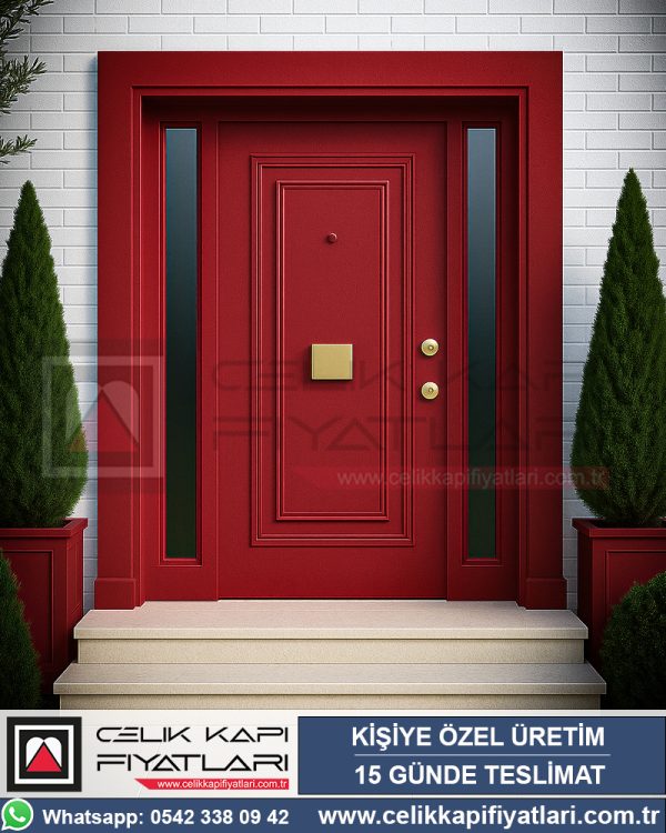 Manhattan-Villa-Kapisi-Kirmizi-Celik-Kapi
